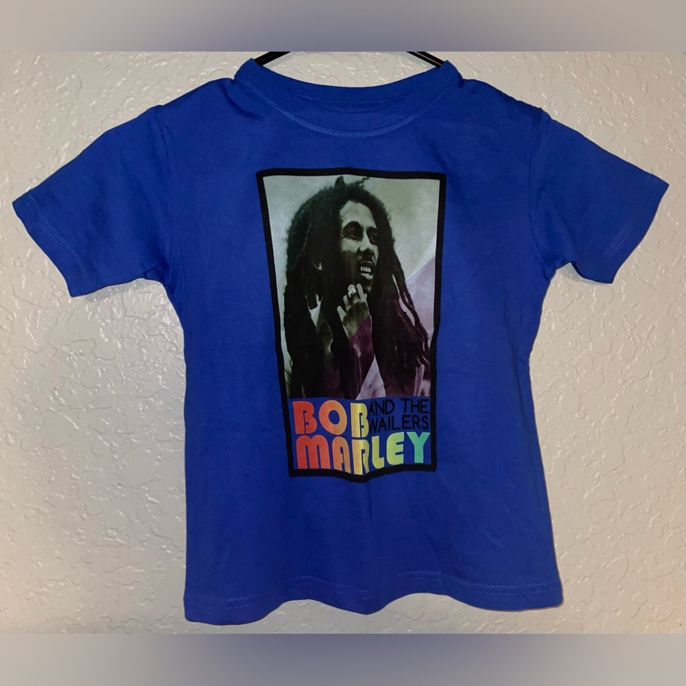 BOB MARLEY AND THE WAILERS TODDLER KIDS TSHIRT SIZE 4T BLUE ZION ROOTS WEAR NEW
